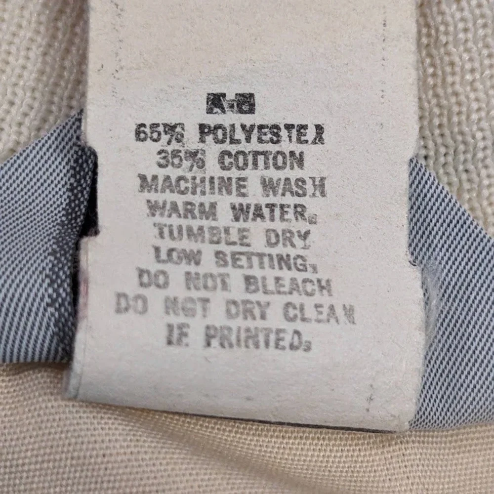 Vintage Swingster Indiana Bell Safety Award Bomber Jacket Cream Blue Unisex L